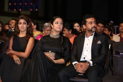 (L-R) Nayanthara, Jyotika and Surya at 63rd Britannia Filmfare Awards South